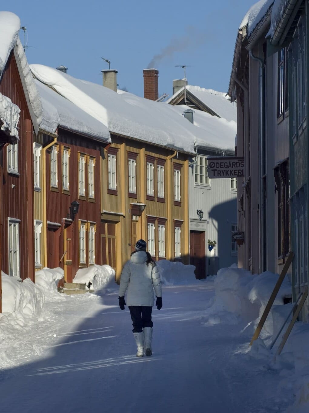 Bydelen Flanderborg på Røros. Foto: Tom Gustavsen