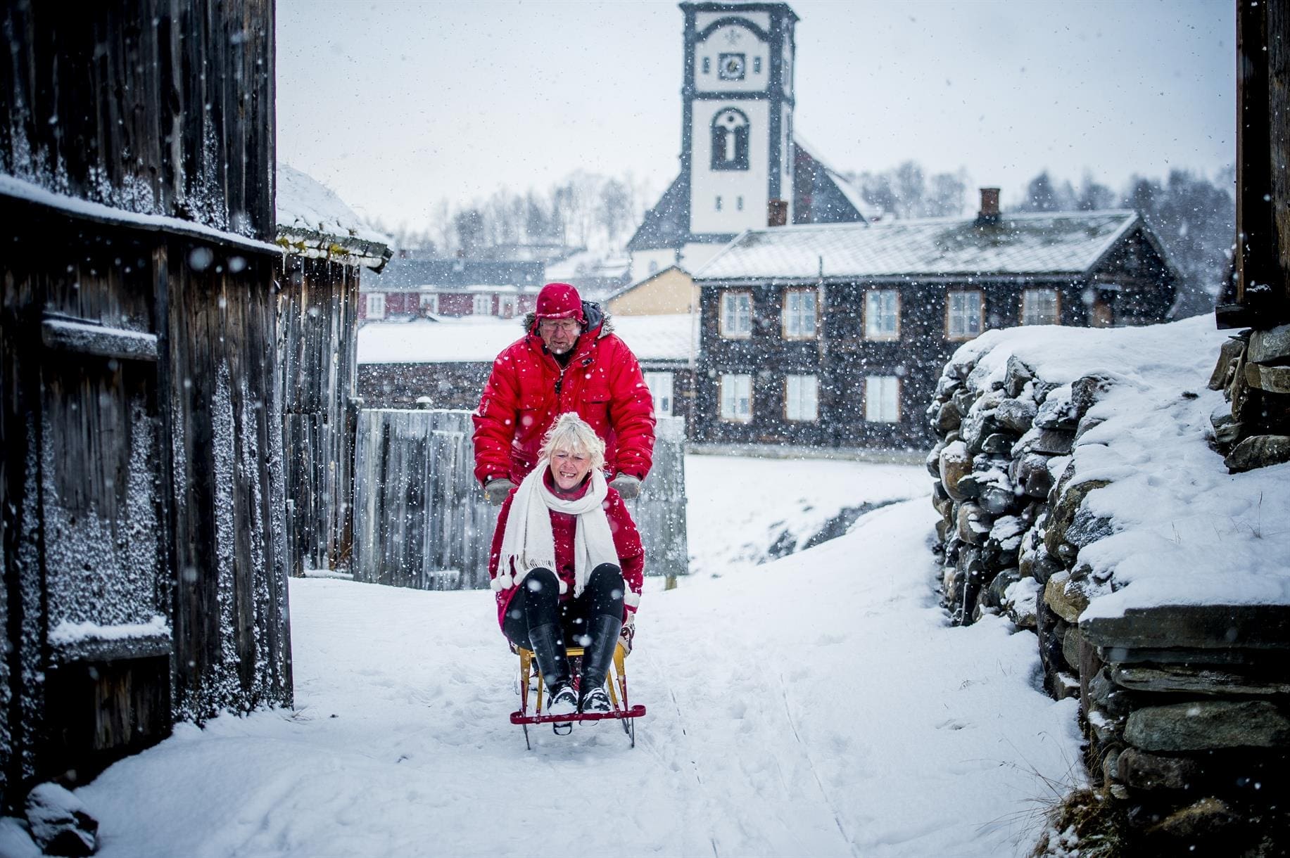 Lei deg en spark på Røros. Foto: Thomas Rasmus Skaug